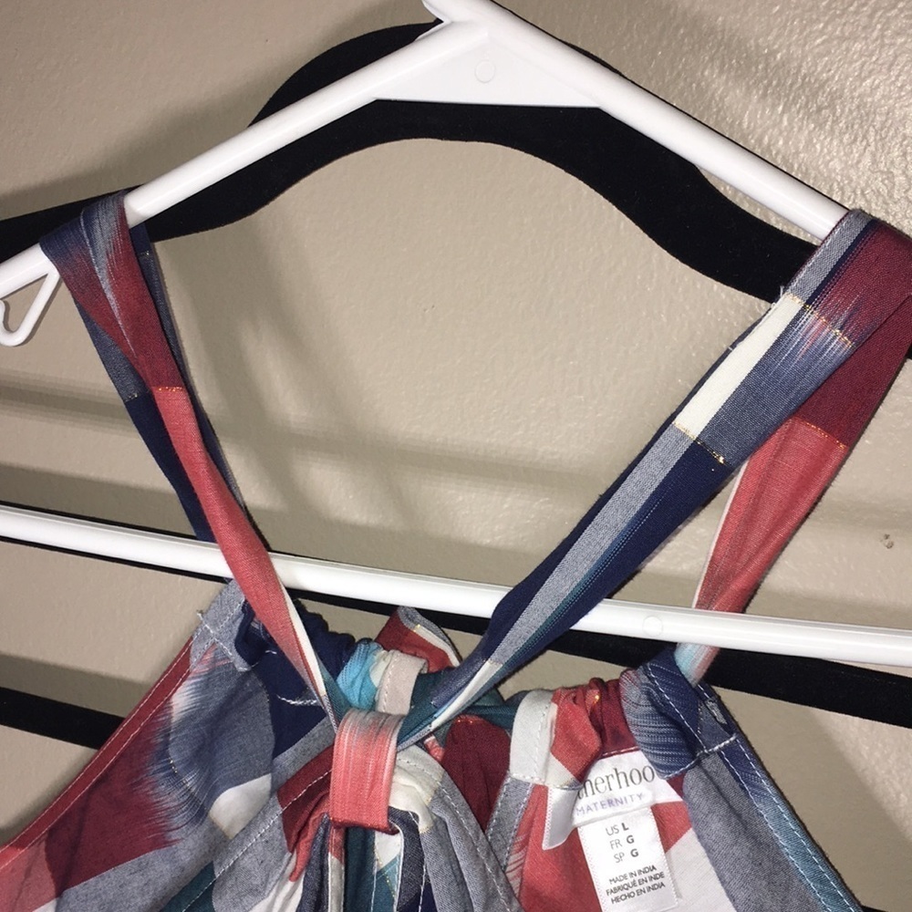 Motherhood summer tank top size large plaid summer tank top baby momma t… - Picture 7 of 10
